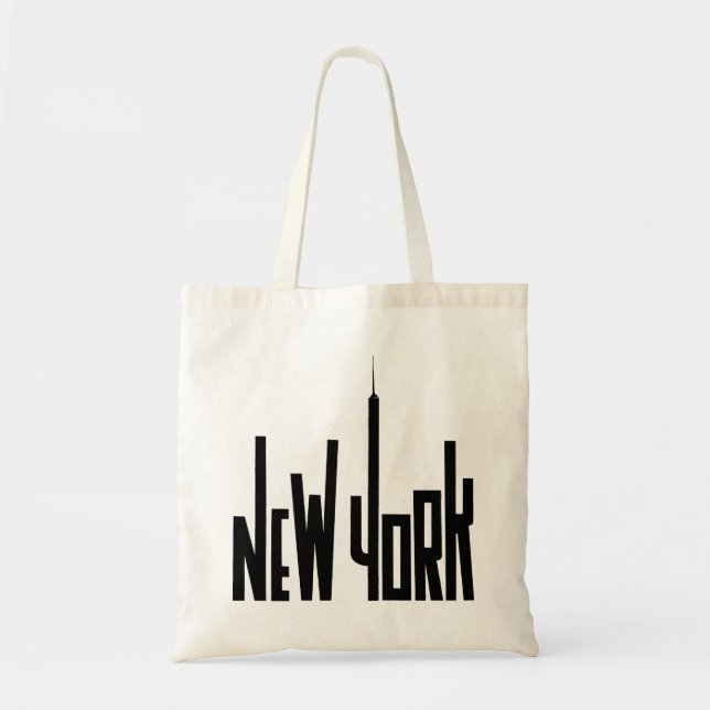 Bolso De Tela Skyline de Nueva York (Frente)