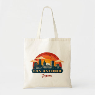 Bolso De Tela Skyline de San Antonio