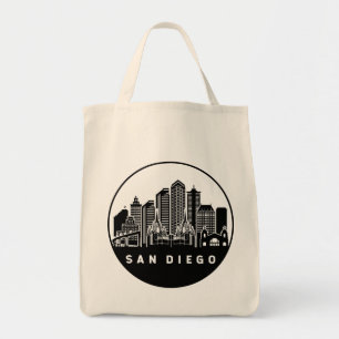 Bolso De Tela Skyline de San Diego