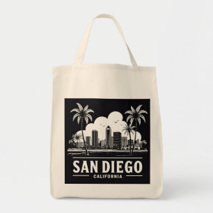 Bolso De Tela Skyline de San Diego