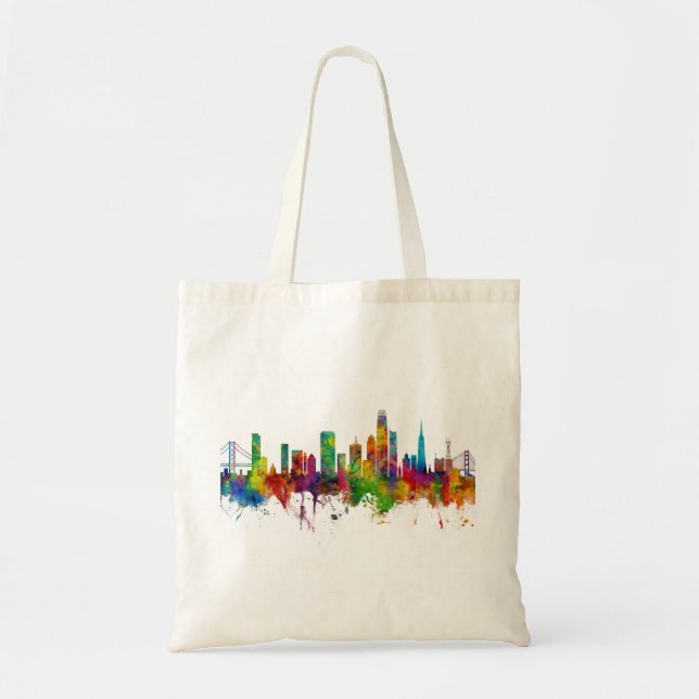 Bolso De Tela Skyline de San Francisco (Frente)