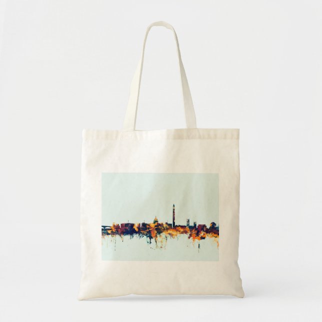 Bolso De Tela Skyline de Washington DC (Frente)