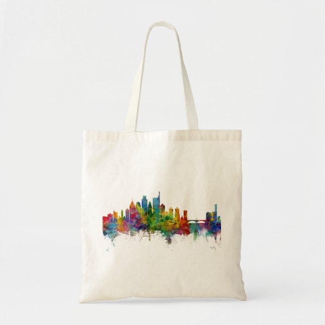 Bolso De Tela Skyline Philadelphia Pennsylvania (Frente)