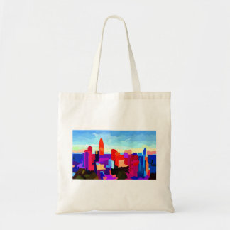 Bolso De Tela Skyline Queen City Charlotte
