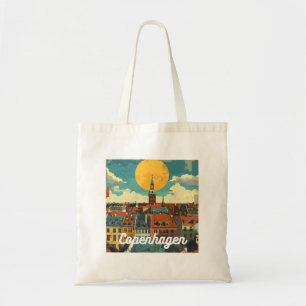 Bolso De Tela Skyline Retro Copenhagen