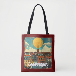 Bolso De Tela Skyline Retro Copenhagen