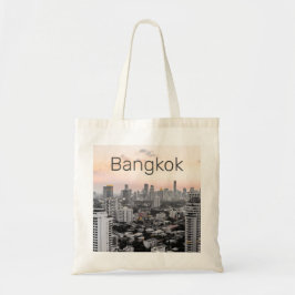 Bolso De Tela Skyline Sunset Panorama BKK Tailandia