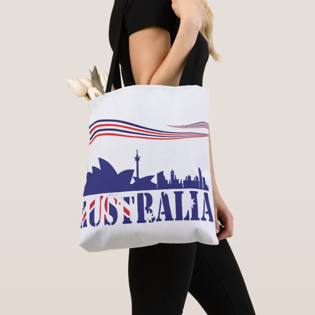 Bolso De Tela Skyscaape de Australia (Detalle)