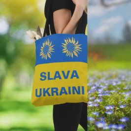 Bolso De Tela Slava Ukraini Blue Gold Apoyo a Ucrania