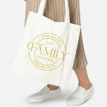Bolso De Tela Sleek Seal Family Reunion o Vacation Tote Bag<br><div class="desc">Este bonito diseño se puede personalizar según tus combinaciones de colores favoritas. ¡Hace un gran regalo! Encuentre artículos de papelería y regalos elegantes en nuestra tienda: www.berryberrysweet.com.</div>