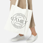 Bolso De Tela Sleek Seal Family Reunion o Vacation Tote Bag<br><div class="desc">Este bonito diseño se puede personalizar según tus combinaciones de colores favoritas. ¡Hace un gran regalo! Encuentre artículos de papelería y regalos elegantes en nuestra tienda: www.berryberrysweet.com.</div>
