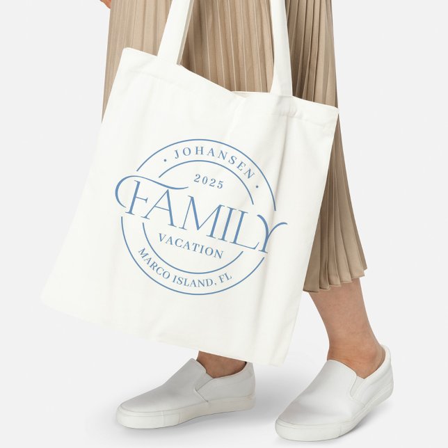 Bolso De Tela Sleek Seal Family Reunion o Vacation Tote Bag (Subido por el creador)
