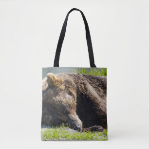 Bolso De Tela Sleeping Alaska Grizzly Bear