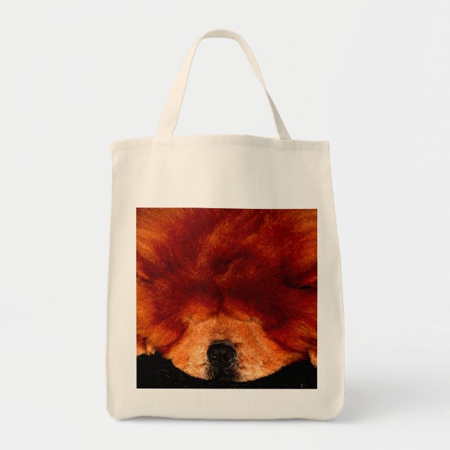 Bolso De Tela Sleeping Chow Chow gtcna (Frente)