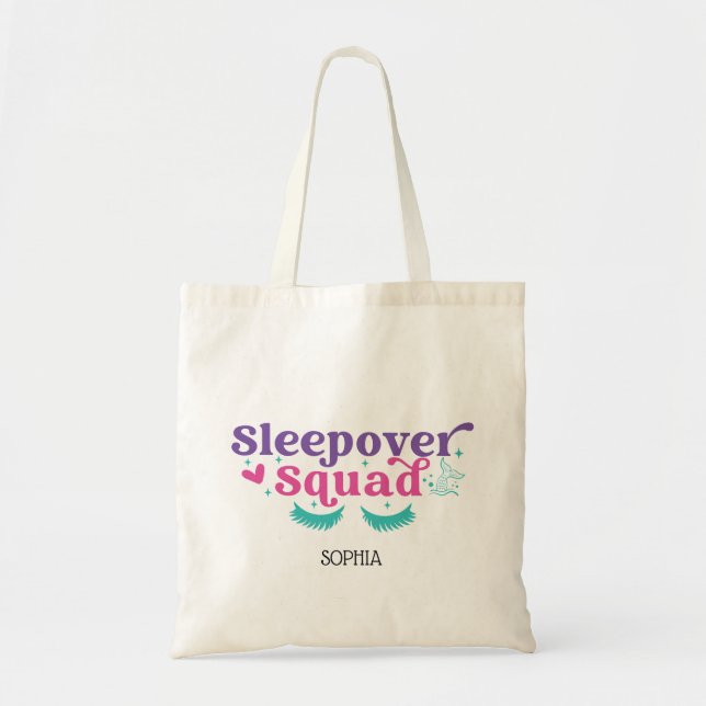 Bolso De Tela Sleepover Squad  (Frente)