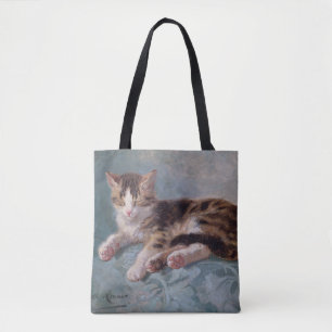 Bolso De Tela Sleepy Kitten por Henriette Ronner-Knip