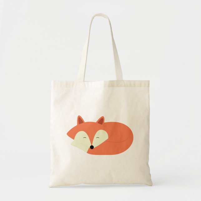 Bolso De Tela Sleepy Red Fox (Frente)