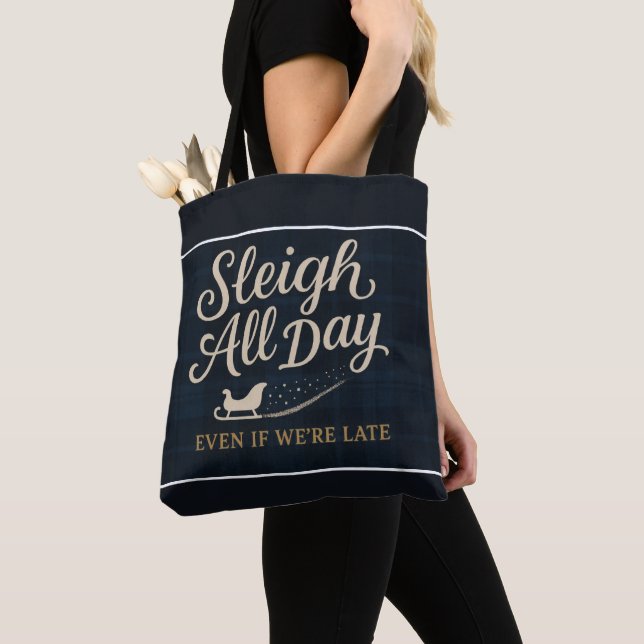 Bolso De Tela Sleigh All Day (Even If We’re Late) (Detalle)