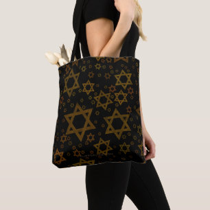 Bolso De Tela SlipperyJoe's Hanukkah Star David artístico