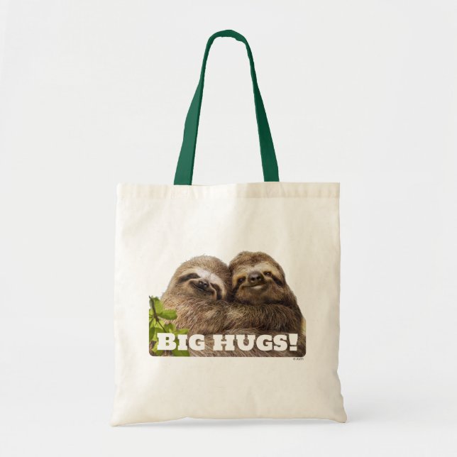 Bolso De Tela Sloth Couple (Frente)