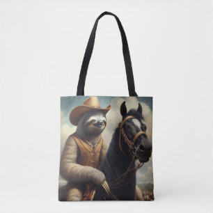 Bolso De Tela Sloth Cowboy