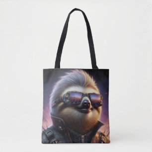 Bolso De Tela Sloth Cyberpunk