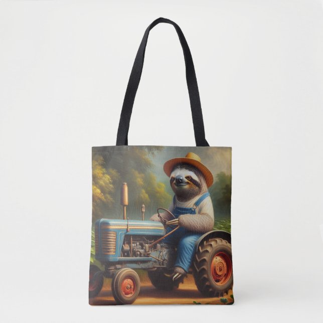 Bolso De Tela Sloth Farmer (Anverso)