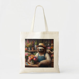 Bolso De Tela Sloth Florist