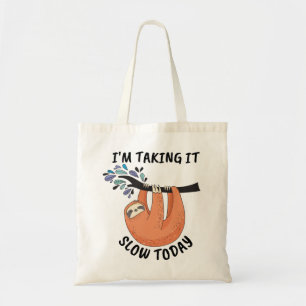 Bolso De Tela Sloth lo estoy tomando lento hoy