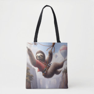 Bolso De Tela Sloth Ziplining