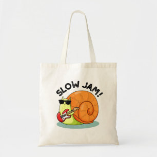 Bolso De Tela Slow Jam Funny Music Snack Pun