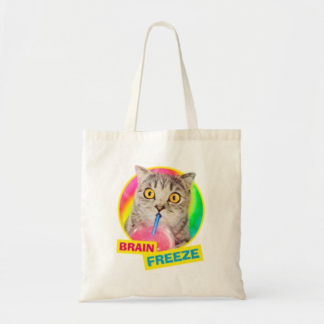 Bolso De Tela Slushie para el consumo de gato (Frente)