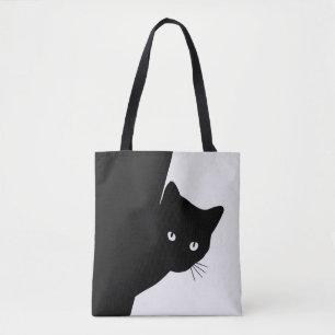 Bolso De Tela Sly Black Cat