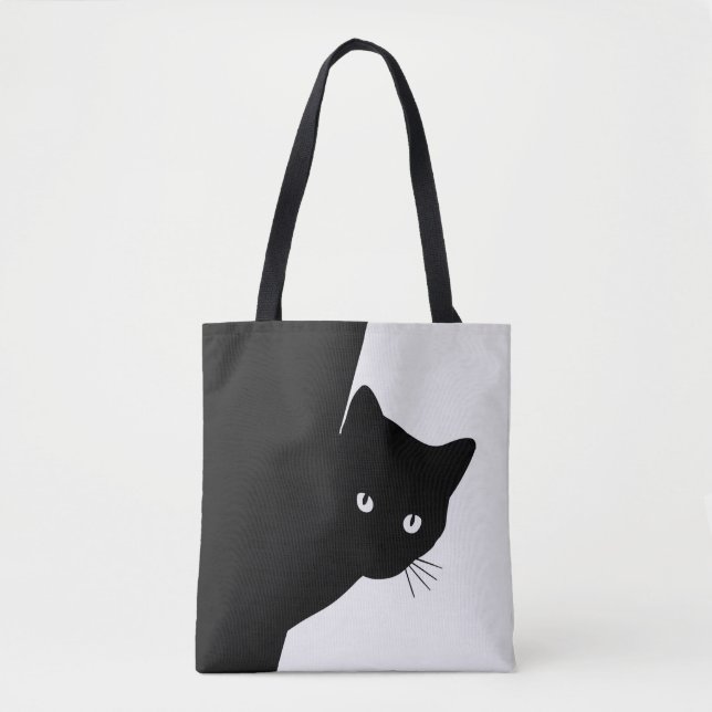 Bolso De Tela Sly Black Cat