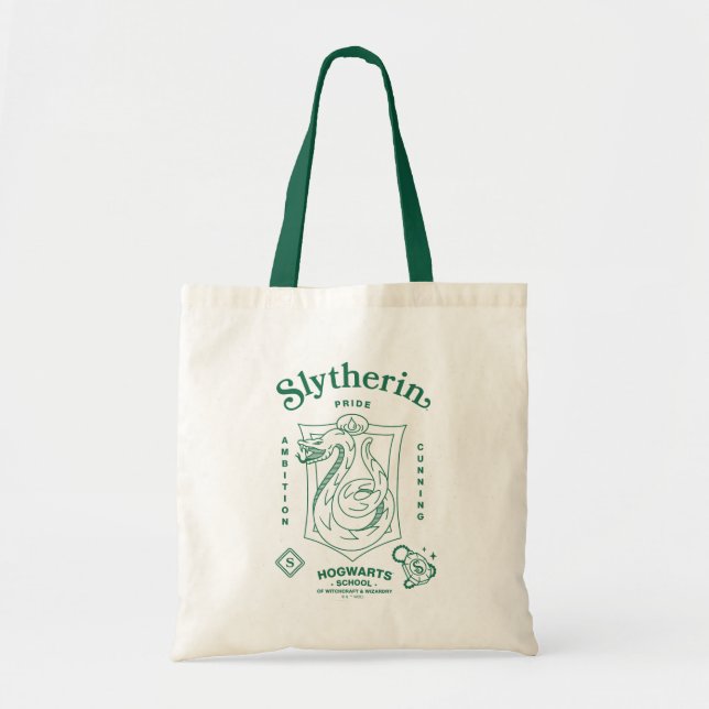 Bolso De Tela SLYTHERIN™ Pride Ambition Cunning Crest (Frente)