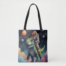 Bolso De Tela Small Multi-Coloured Aliens in Space