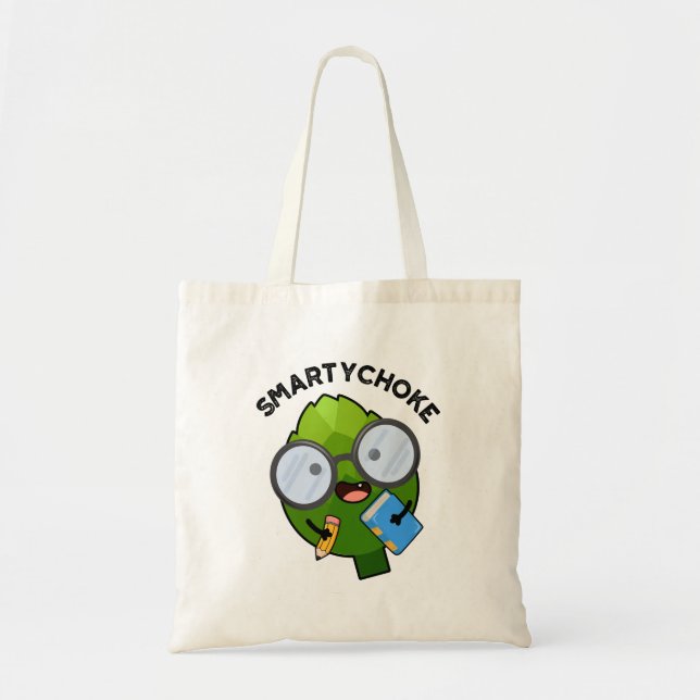 Bolso De Tela Smartychoke Funny Artichoke Pun (Frente)
