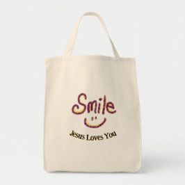 Bolso De Tela Smile Jesus Loves You Personalized
