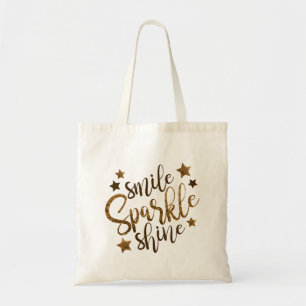 Bolso De Tela Smile Sparkle Shine Tote Bag