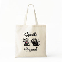 Smile Squad con diseño de gatos divertidos