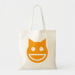 Bolso De Tela Smiling Emoji Cat