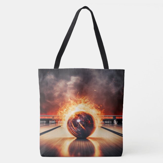 Bolso De Tela Smoking Striker Bowling Ball Large Shoulder Tote (Anverso)