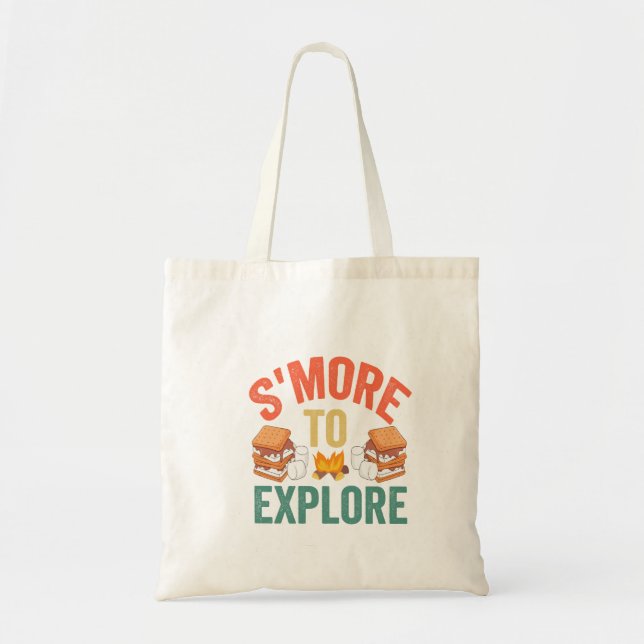 Bolso De Tela S'Mores Para Explorar Divertidas Excursiones En Ca (Frente)