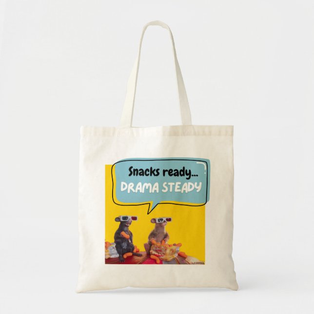 Bolso De Tela Snacks Listos, Drama Steady (Frente)