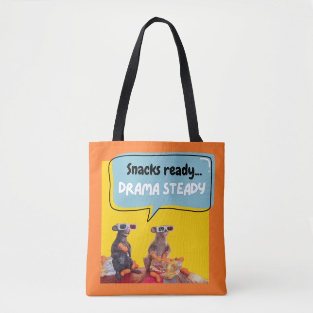 Bolso De Tela Snacks Listos, Drama Steady (Anverso)