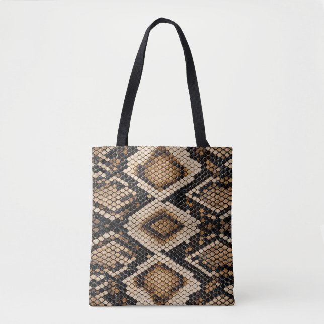 Bolso De Tela Snake Skin (Anverso)