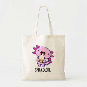 Bolso De Tela Snaxolotl Funny Axolotl Pun