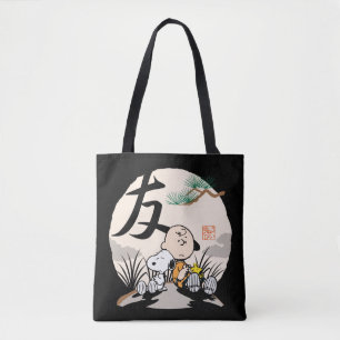 Bolso De Tela Snoopy, Charlie Brown y Woodstock - Amigo