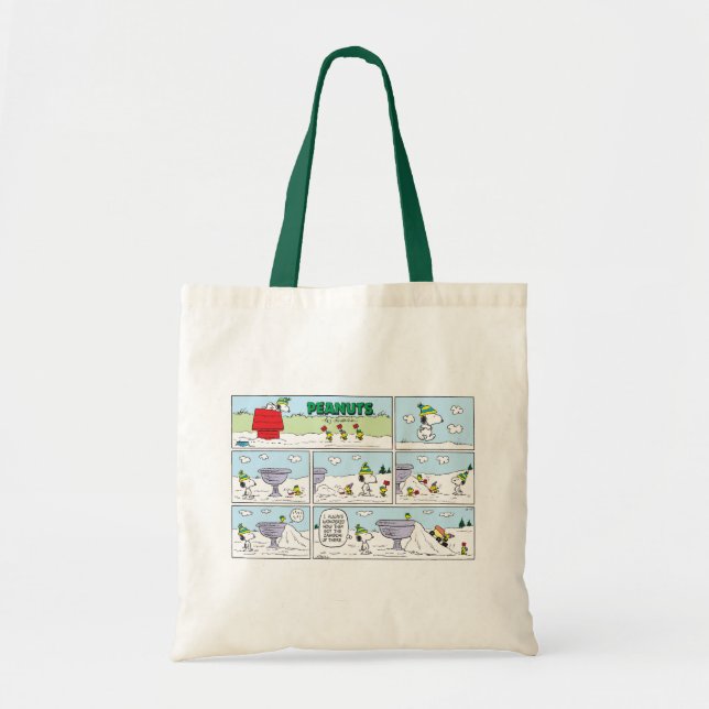 Bolso De Tela Snoopy & The Zamboni Crew (Frente)