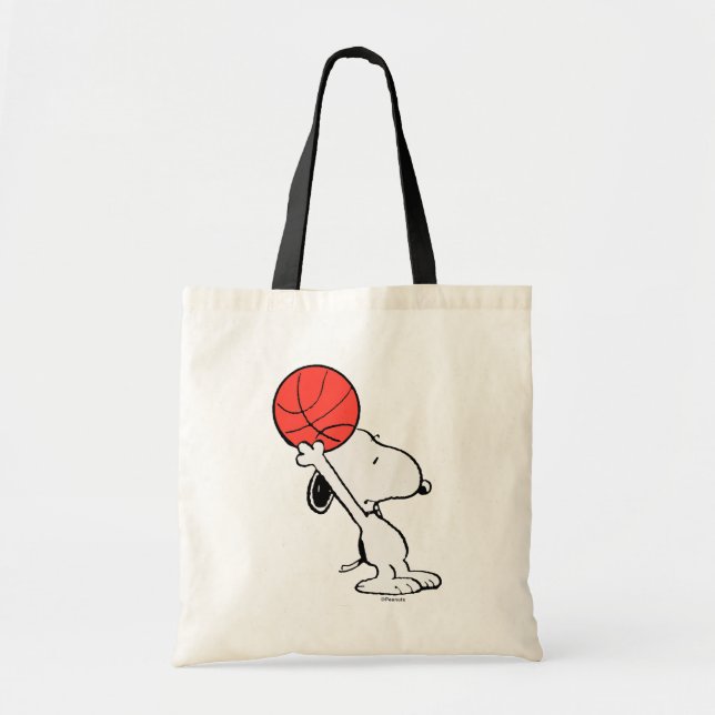Bolso De Tela Snoopy Varsity Sports Basketball (Frente)